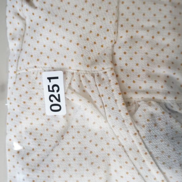 Free People Uptown Girl Flutter‎ Bodysuit Polka Dot Tie Front Black Lace Thong S - Picture 9 of 9